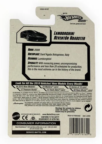 Miniatura 2 de Hot Wheels Lamborghini Reventon Roadster - 2010 Nuevos modelos 23/44 - Gris 23/240