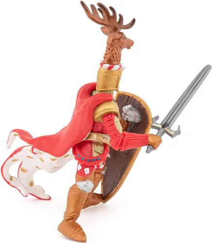 Miniatura 6 de Papo Figura de la era medieval, caballero ciervo rojo