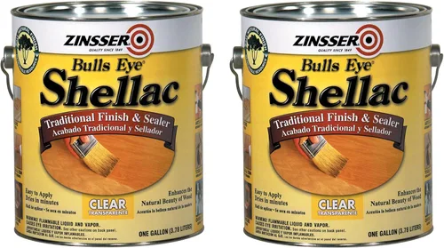 Miniatura 5 de Zinsser 408 Bulls Eye Shellac - Aerosol de acabado tradicional y sellador, 12 onzas, transparente