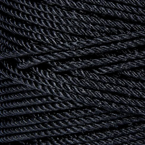 Miniatura 2 de HONGDA Cuerda de nailon Tarred Bank de 465 pies, cuerda de nailon #36, cuerda de nailon negro de 0.098 pulgadas, cuerda de sena trenzada fuerte