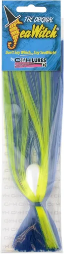 Miniatura 44 de C&H Lures Señuelos de Pesca Sea Witch - Originales Desde 1959, Faldas de Nylon Revelan Cabeza con Peso, 15 Colores, 8 Pesos de Cabeza, Señuelo