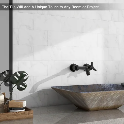 Miniatura 3 de BeNice Calcomanías mate para loseta en muro de baño, impermeables, para loseta en muro de cocina, azulejos individuales de 3.85 x 7.79 pulgadas