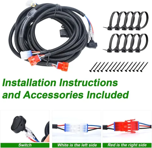 Miniatura 9 de Kit de iluminación LED Lochnchn, kit de luces delanteras y traseras de 12V para carritos de golf Club Car DS 1993 en adelante, homologado