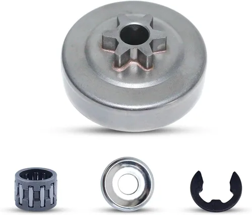 Miniatura 8 de . 325"-7T Spur embrague tambor aguja jaula para Husqvarna 340 345 350 351 353 EPA 445 450 445E 450E Jonsered 2145 2150 McCulloch PM5000 .325"-7