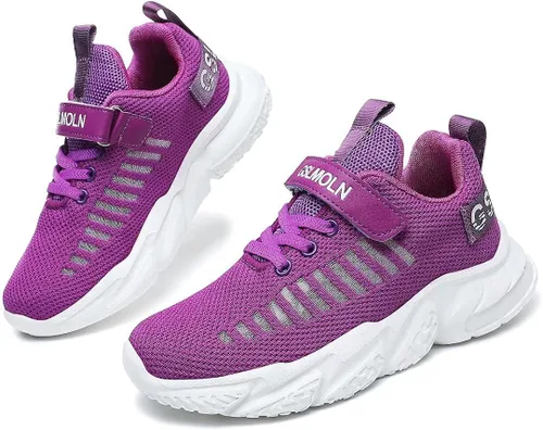 Miniatura 6 de Jakcuz Tenis de plataforma para niños, ultraligeros, transpirables, informales, para gimnasio, deportes, caminar, para niñas y niños