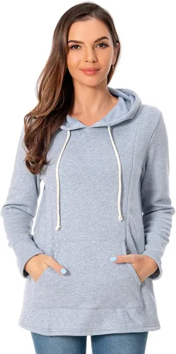 Miniatura 72 de Bearsland - Sudadera de lactancia y maternidad para mujer, con bolsillos y capucha