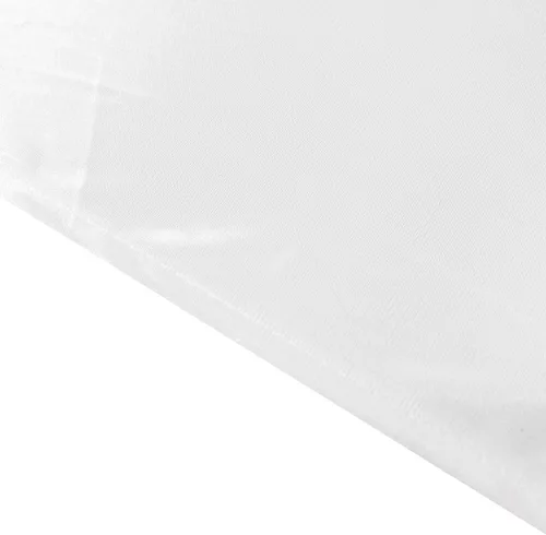 Miniatura 5 de Efavormart - Cortina de satén plisada de doble cortina blanca para fotos de boda, panel de cortina brillante para fiestas, 10 x 10 pies