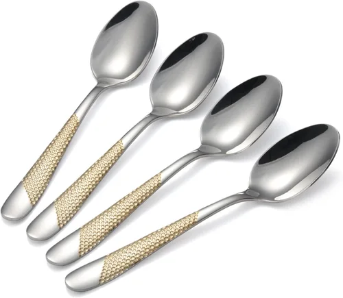 Miniatura 7 de Juego de 4 tenedores de acero inoxidable, cubiertos y tenedores de postre para el hogar, cocina, restaurante