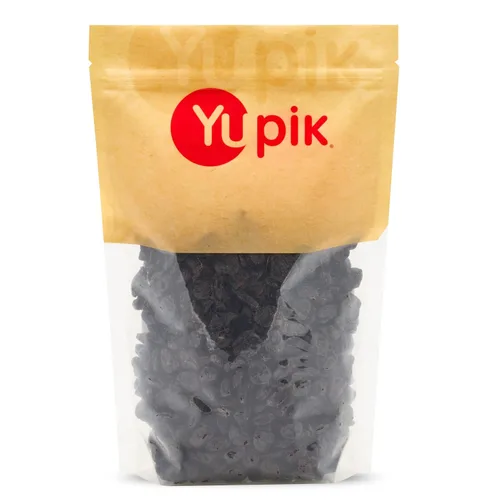 Yupik Cerezas secas, 1 kg (1,000 g), sin gluten, kosher, frutas secas endulzadas, cerezas enteras agrias y dulces, sin hueso, fuente de fibra,