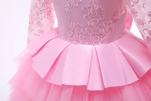 Miniatura 3 de Todder - Vestido de encaje para bebé, para fiesta de cumpleaños, bautizo