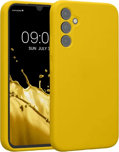 Miniatura 120 de kwmobile Funda compatible con Samsung Galaxy A13 4G - Funda delgada de silicona TPU - Acabado suave al tacto - Amarillo radiante