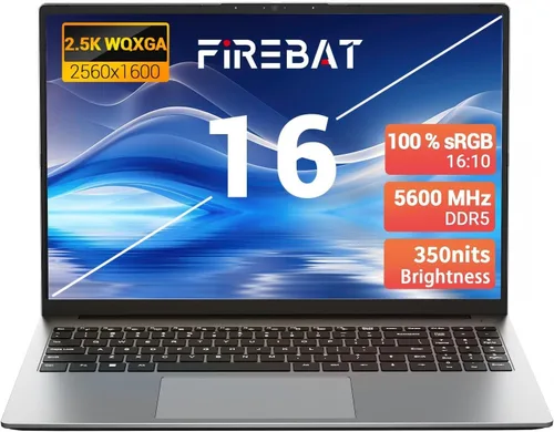 Computadora portátil Ultrabook, Quad HD de 16 pulgadas, AMD Ryzen H 255 de 4.9 GHz, gráficos Radeon 780M, DDR5 5600 MHz RAM, SSD M.2 PCIe, ranura