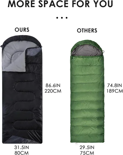 Miniatura 3 de Sleeping Bags for Adults Backpacking Lightweight Waterproof- Cold Weather Sleeping Bag for Girls Boys Mens for Warm Camping Hiking Outdoor Travel