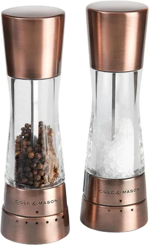 Miniatura 17 de Cole & Mason Derwent Molinillo de Pimienta - Molinillo de Pimienta Gourmet de Precisión - Herramientas Recargables para Condimentos y Especias - Oro