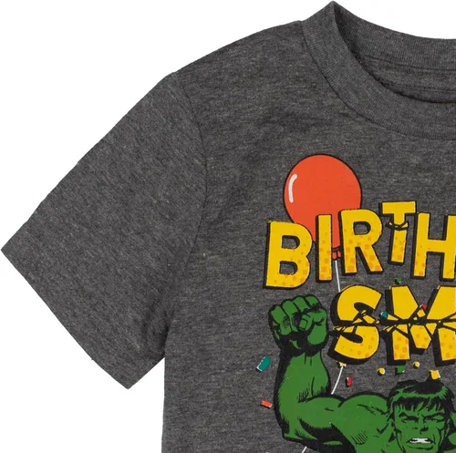Miniatura 5 de Marvel Avengers Spider-Man Capitán América Hulk Camiseta de cumpleaños de niño a niño grande