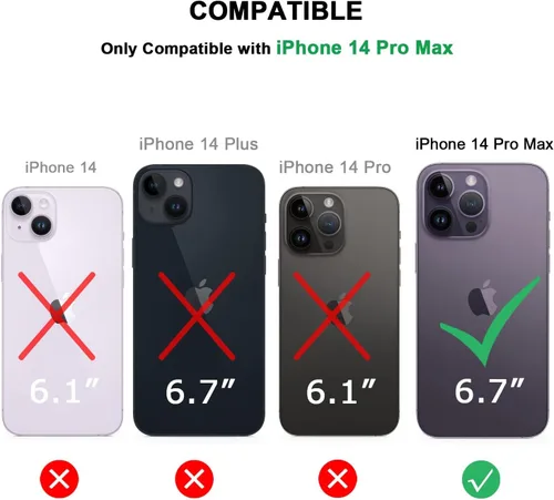 Miniatura 7 de TENDLIN Funda magnética compatible con iPhone 14 Pro Max [compatible con MagSafe] funda protectora transparente de parte trasera dura suave (negro)
