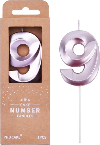 Miniatura 56 de PHD CAKE Velas de cumpleaños de 2 números de 7 cm de oro con diamantes, velas de número dorado, velas de número para pastel, celebración de fiesta