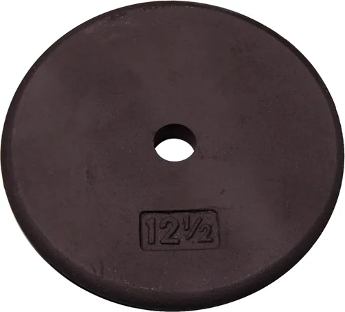 Miniatura 2 de Body-Solid Placa de pesas de hierro estándar, perfecta para entrenamiento de fuerza, gimnasio en casa y entrenamientos con barra, se adapta a barras