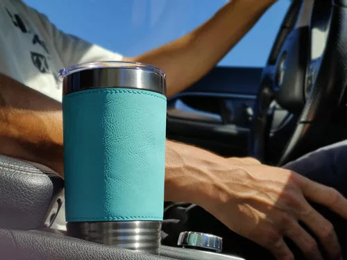 Miniatura 5 de LaserGram Vaso aislado al vacío de 20 onzas, tortuga marina hawaiana, grabado personalizado incluido (piel sintética, estilo béisbol)