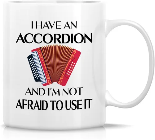 Miniatura 29 de Retreez - Taza divertida con texto en inglés "Without Music Life Would B Flat Musician", 325 ml, tazas de café de cerámica, divertidas, sarcásticas