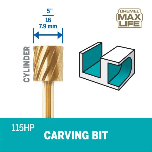 Miniatura 3 de Dremel Max Life 115HP 5/16" (7.9mm) Broca giratoria de alto rendimiento, 2