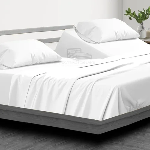 Miniatura 41 de Sábanas extra largas de tamaño individual XL para dormitorio, sábanas de microfibra súper suave, ropa de cama de lujo de hotel, sábanas de Blanco