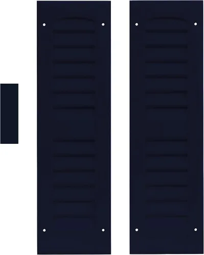 Persianas de cobertizo con listones de 6 pulgadas de ancho x 21 pulgadas de alto, color azul Bedford para cobertizos, casas de juegos y gallineros,