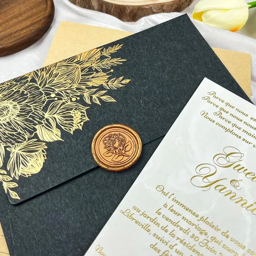Miniatura 4 de 25 Piezas Calcomanías de Sellos de Cera Hechas a Mano, Sellos para Sobres, Calcomanías de Cera Autoadhesivas para Invitaciones de Fiestas de Boda