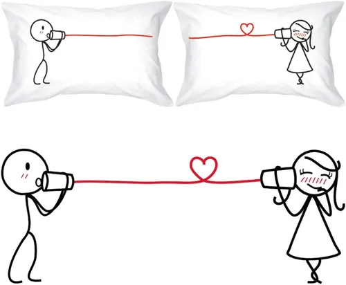 BOLDLOFT fundas para almohadas para parejas con frase Say I Love You - regalos para parejas, para él y ella, para aniversarios y bodas