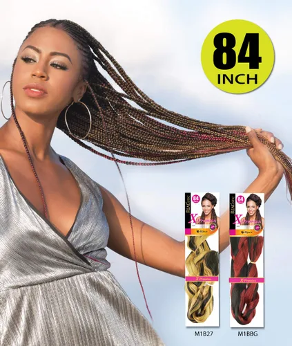 Miniatura 3 de Realistic Trenza original X-Pression 84 pulgadas 100% Kanekalon (paquete de 3, 1) M-61XPRES84