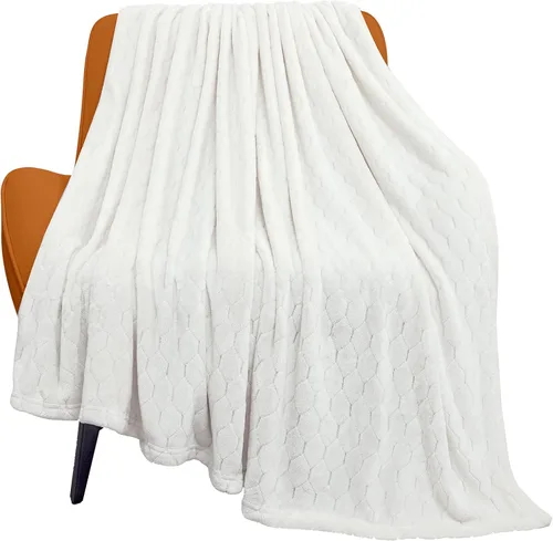 Miniatura 16 de TOONOW - Manta decorativa de vellón, supersuave, afelpada, cómoda y mullida, con patrón geométrico, franela de microfibra, para sillón, cama y sofá