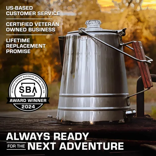Miniatura 5 de COLETTI Scoutmaster Coffee Percolator Camping — La mejor cafetera para acampar [24 tazas]