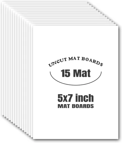 Miniatura 16 de Tableros para fotos sin cortar de 5 x 7, color negro, paquete de 15 Tableros de respaldo mate ideales para marcos, impresiones, obras de arte