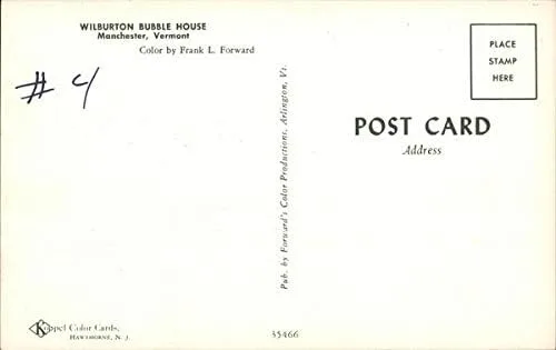 Miniatura 2 de Wilburton Bubble House Manchester, Vermont VT Original Vintage Postcard