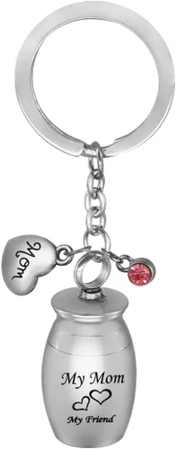 Miniatura 30 de COCO Park My Family My Friend Urnas para cenizas de acero inoxidable recuerdo recuerdo cremación llavero joyería abuelo - personalizado