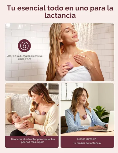 Miniatura 7 de Momcozy A1Pro - Masajeador de lactancia, vibración profunda y calentamiento rápido para alivio de obstrucciones y bombeo eficiente, esenciales