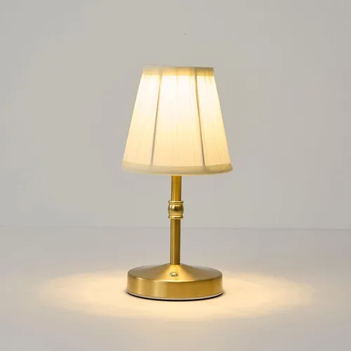 Miniatura 12 de Lámpara Mini Inalámbrica de 5W en Oro, Lámpara Pequeña Operada con Batería de 3000 mAh, Lámparas de Mesa Pequeñas Vintage, Lámparas Recargables