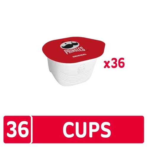Miniatura 4 de Pringles Papas Fritas, Aperitivos para el Almuerzo, Aperitivos para Llevar, Original (36 Envases)