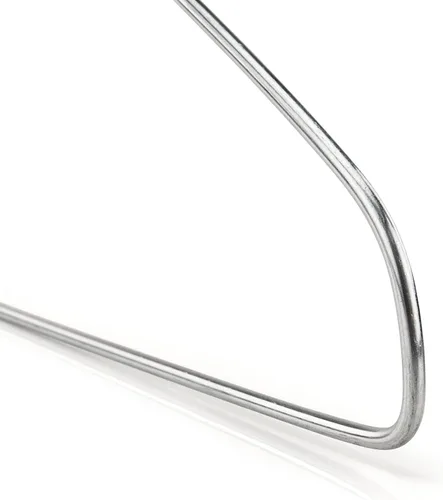 Miniatura 5 de HANGERWORLD Perchas de alambre de metal plateado de 16 pulgadas de calibre 13 para ropa (20 unidades)