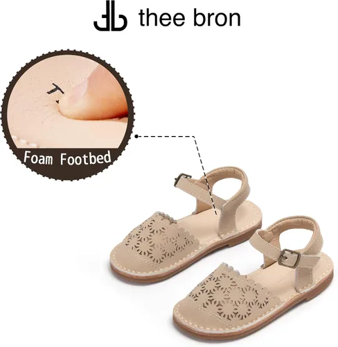 Miniatura 83 de THEE BRON Sandalias cómodas para niñas, zapatos para niños, sandalias rellenas