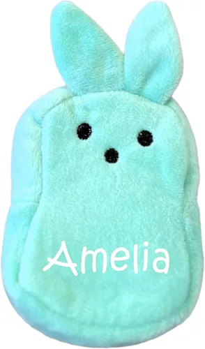 Miniatura 8 de Cesta de Pascua personalizada, tarjeta de regalo o soporte para dinero, idea de regalo de conejo (azul)