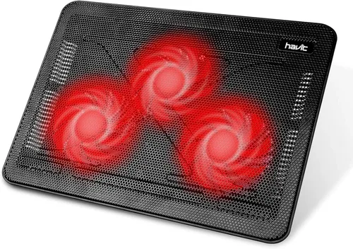 Miniatura 9 de Soporte enfriador Laptop 15.6 in - 17 in HAVIT hv-f2056, delgado, portátil, con suministro de corriente USB (3 ventiladores)