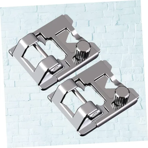 Miniatura 5 de STOBOK 2 Unidades Universal Máquina de Coser Prensatelas Pie Recoger Pie para Coser Hogar Fácil Cambio 2 Unidades*2