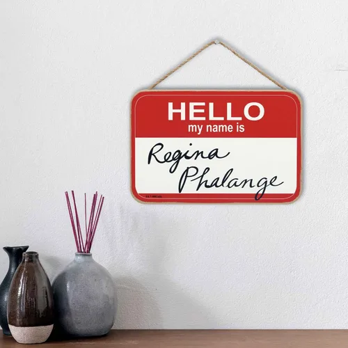 Miniatura 5 de Friends The TV Series Regina Phalange - Decoración colgante de pared de madera - Cartel divertido de amigos - Gran idea de regalo Rojo