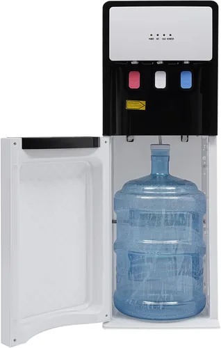 Dispensador de enfriador de agua de carga inferior, dispensador de agua caliente/fría de 5 galones, dispensador de botellas de agua con protección