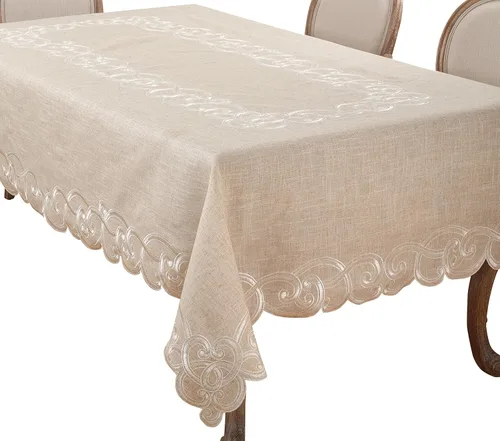 Miniatura 7 de SARO LIFESTYLE QX168 - Mantel individual de 4 piezas, 14 x 20 pulgadas, natural