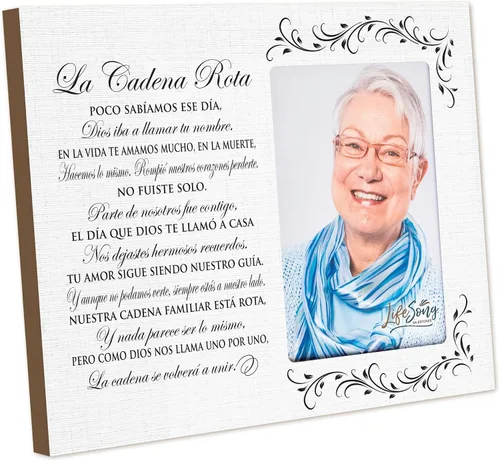 Miniatura 41 de LifeSong Milestones Marco de fotos personalizado de condolencias conmemorativas, los que amamos no se van caminan a nuestro lado todos los días
