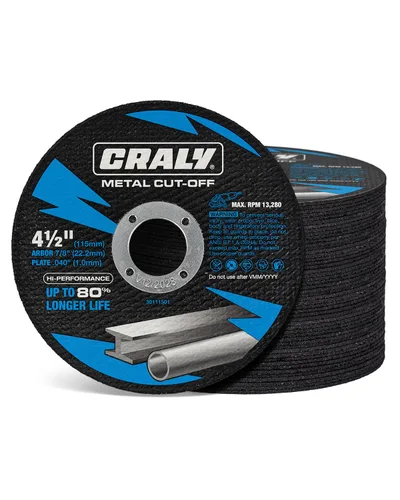 Miniatura 12 de CRALY Ruedas de corte de 6 pulgadas para cortar metal y acero inoxidable, disco de corte de metal ultrafino de grado profesional para amoladora