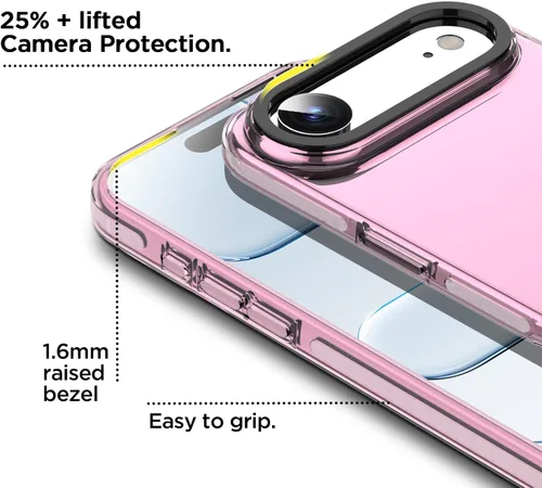 Miniatura 174 de AICase Funda protectora para iPhone 16 compatible con iPhone 16, delgada, ligera, transparente [no amarillenta] Diseño vibrante