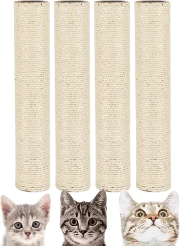 Miniatura 12 de BNOSDM Paquete de 6 piezas de repuesto para árbol rascador M8 de 15 x 2.75 pulgadas para gatos de interior, cuerda de torre, postes de rascado